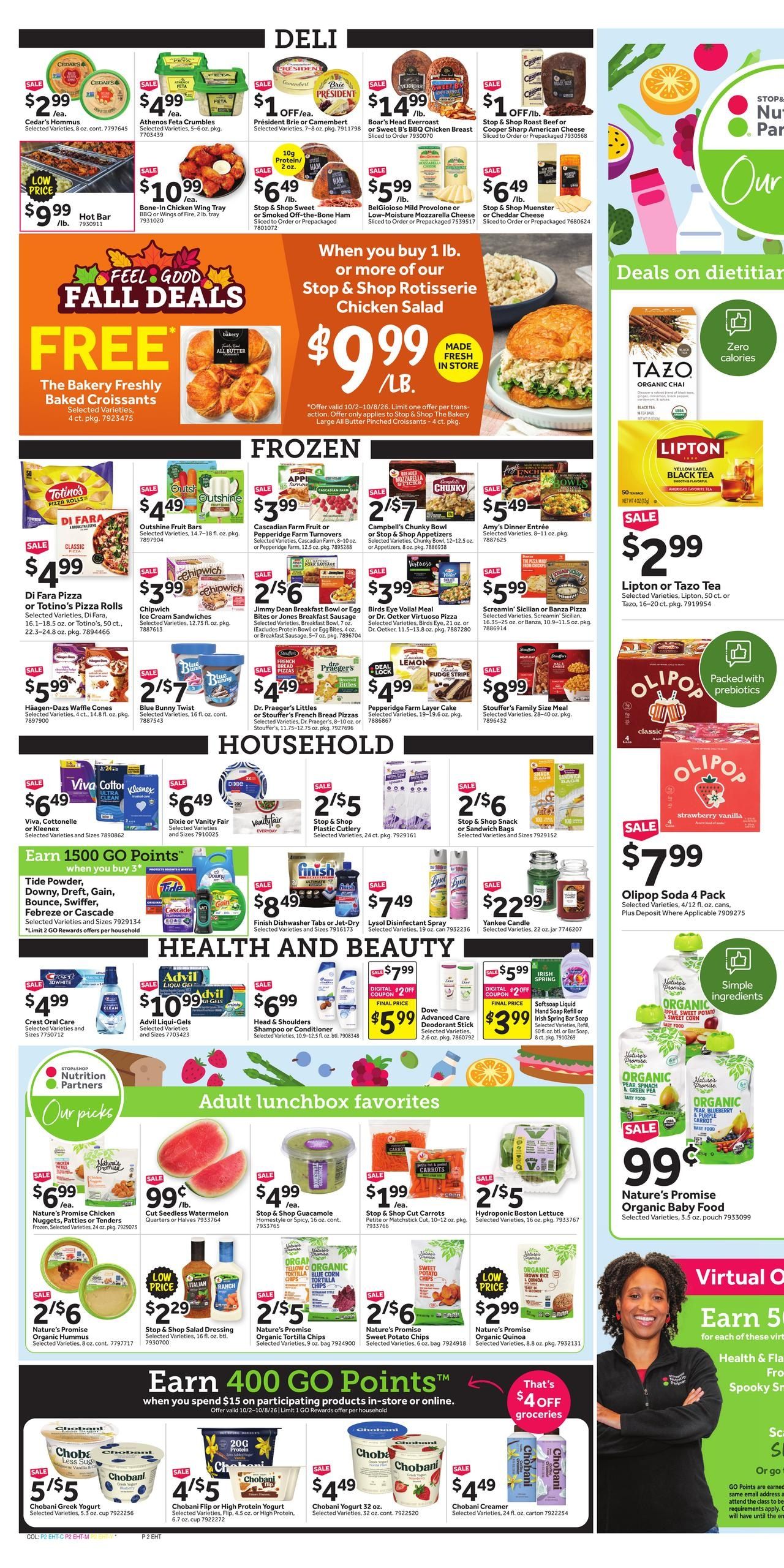 Stop & Shop (Cresskill-Tenafly Area, NJ) Weekly Ad October 2 - 8, 2026