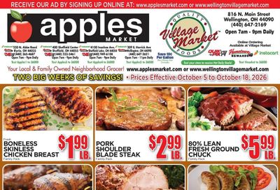 Apples Market (Cleveland-Norwalk Area, OH) Weekly Ad October 5 - 18, 2026