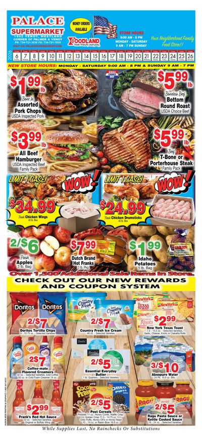 Palace & Foodmax Supermarket Weekly Ad October 6 - 26, 2026