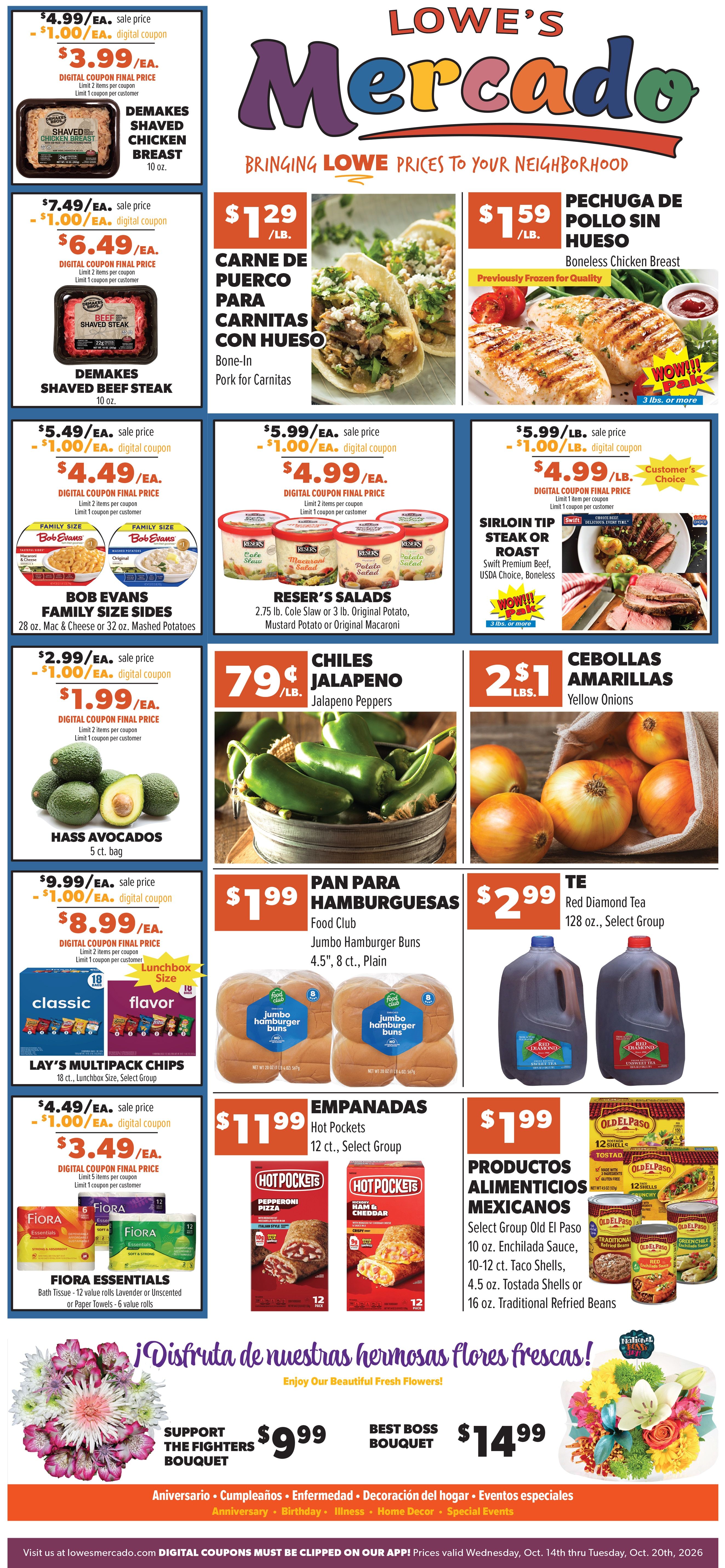 Lowe's Mercado (Anthony, TX) Weekly Ad October 14 - 20, 2026