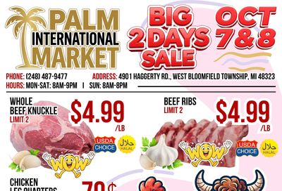 Palm International Market Weekly Ad October 7 - 8, 2026