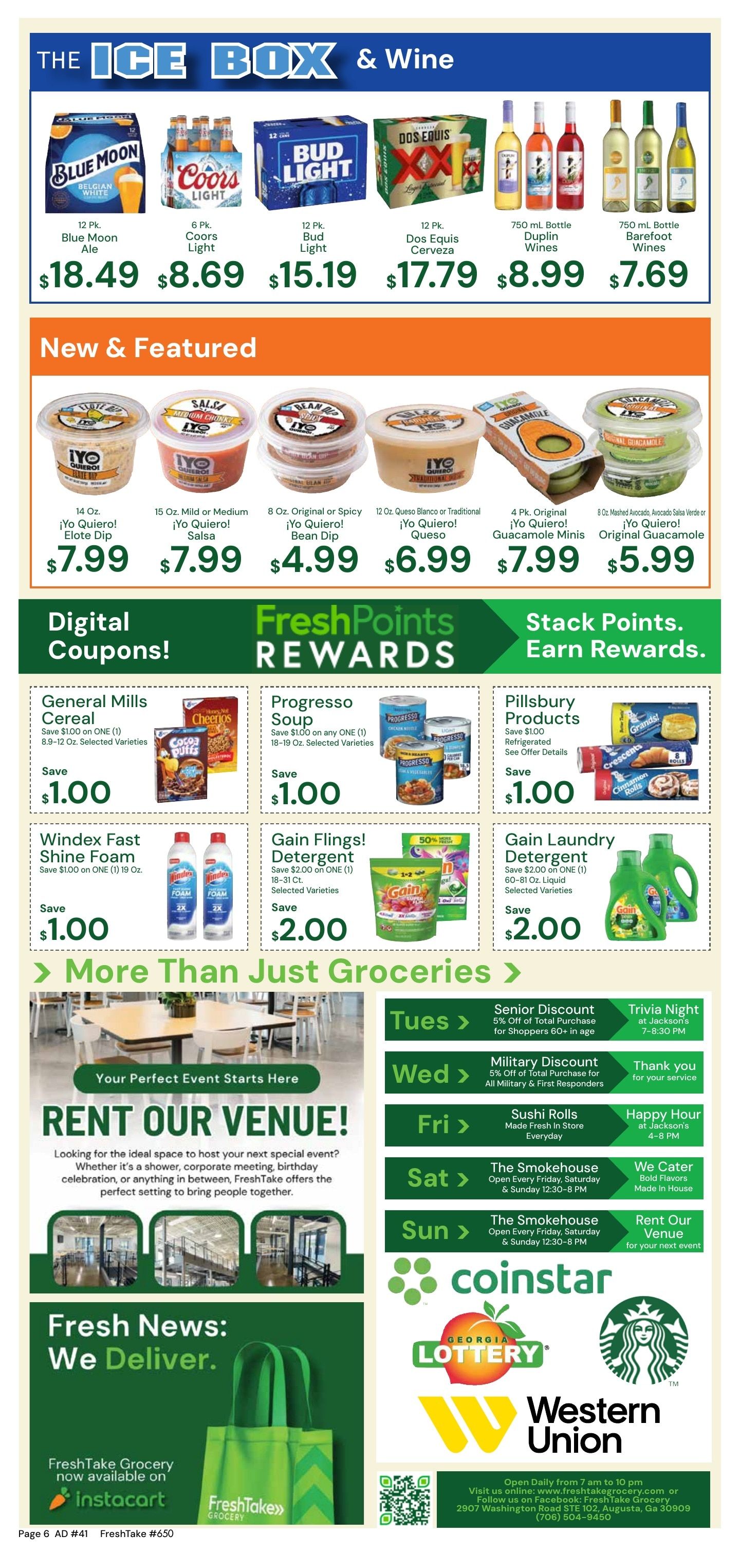 FreshTake Grocery Weekly Ad October 7 - 13, 2026