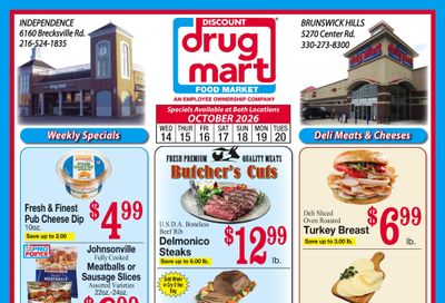 Discount Drug Mart (Ohio) Weekly Ad October 14 - 20, 2026