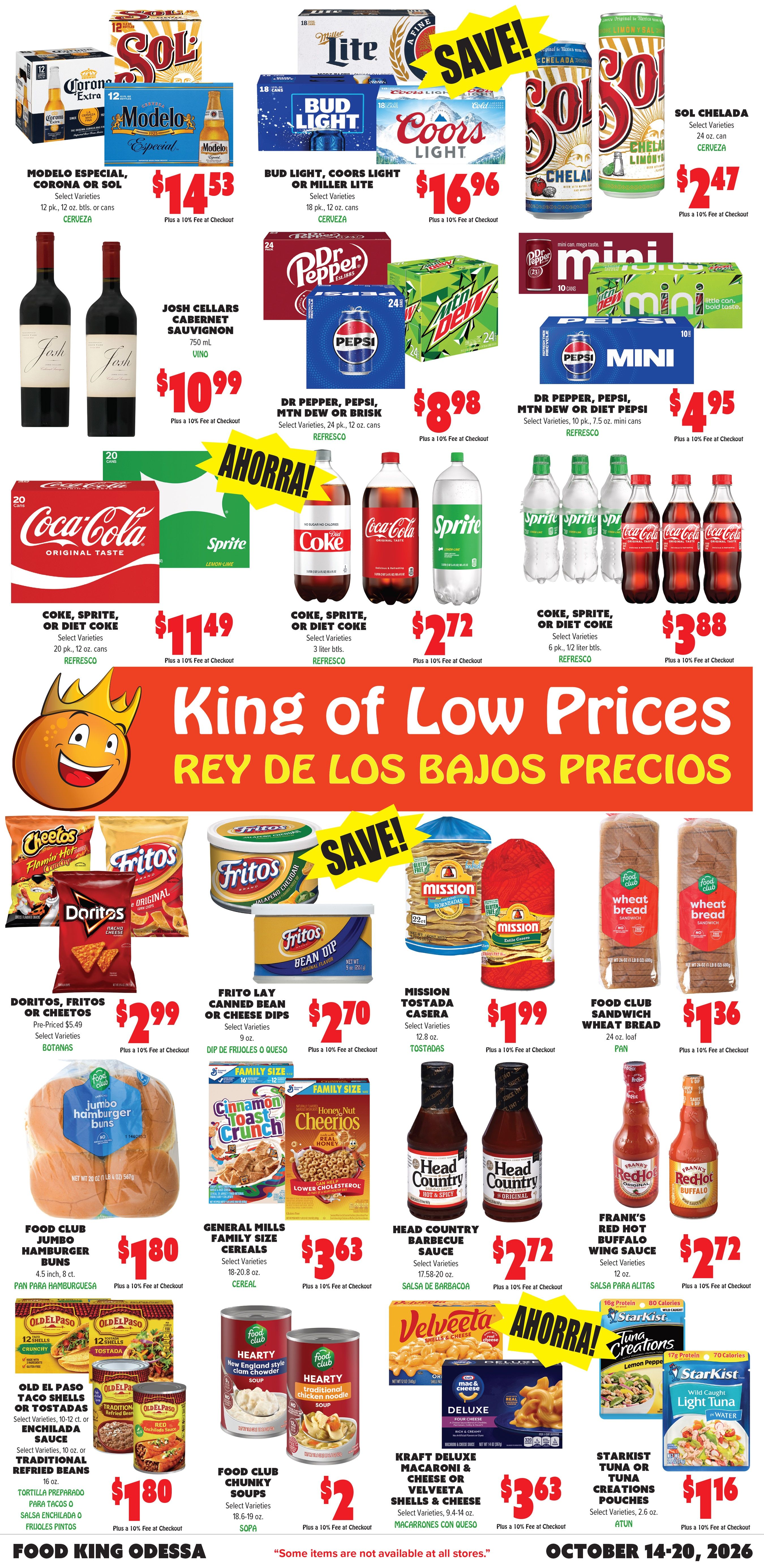 Food King Weekly Ad October 14 - 20, 2026