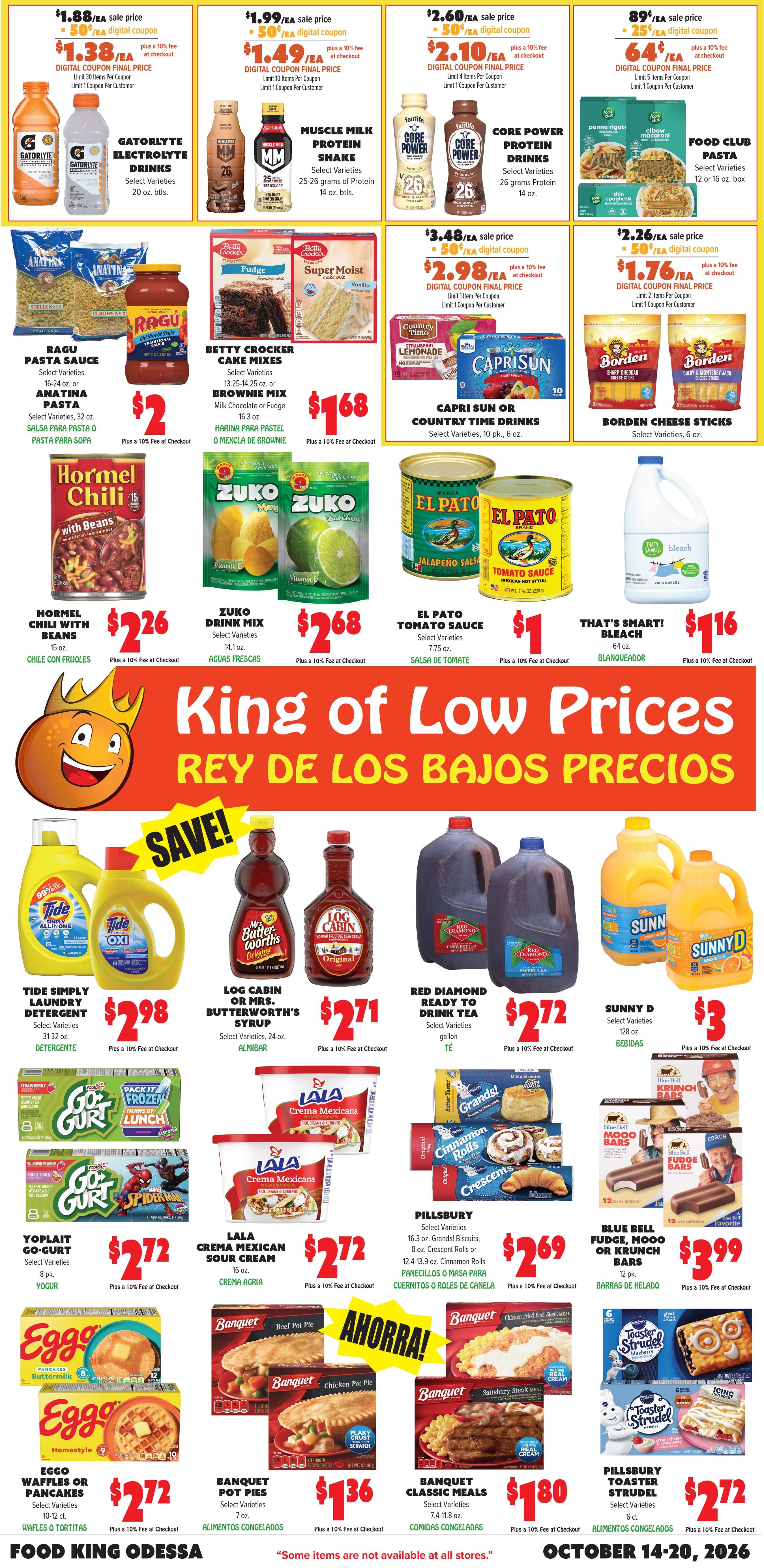 Food King Weekly Ad October 14 - 20, 2026