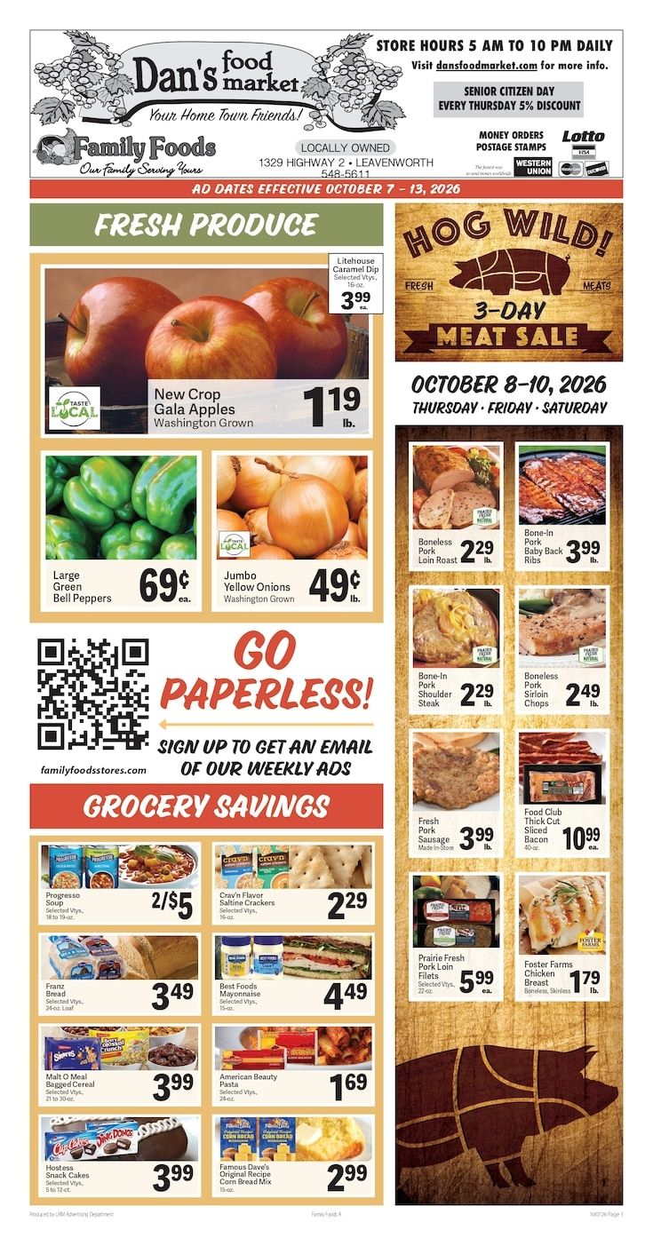 Dan's Food Market Weekly Ad October 7 - 13, 2026