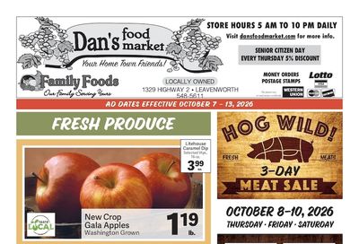 Dan's Food Market Weekly Ad October 7 - 13, 2026