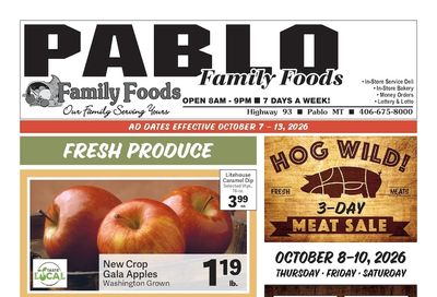 Pablo Family Foods Weekly Ad October 7 - 13, 2026