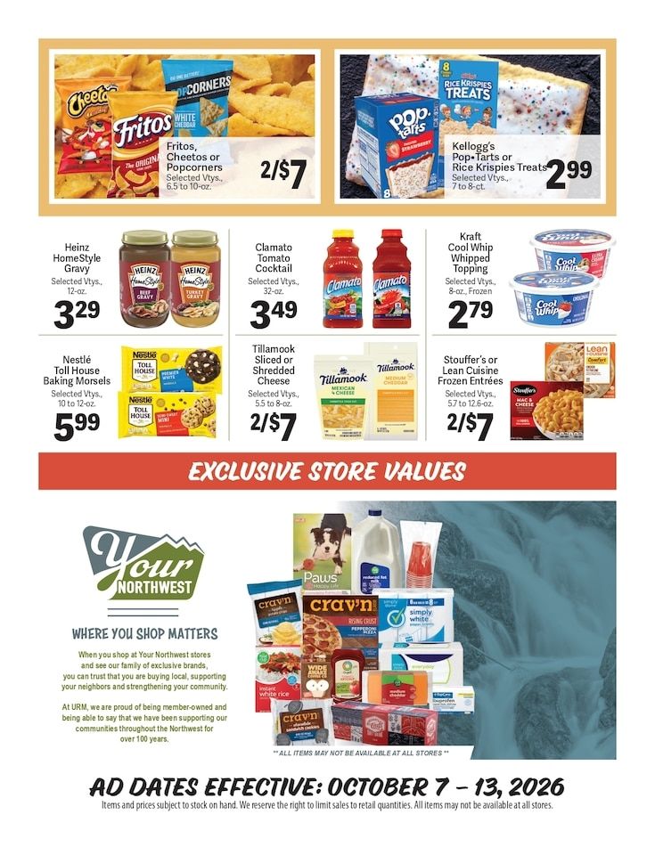 Backwoods Country Market Weekly Ad October 7 - 13, 2026