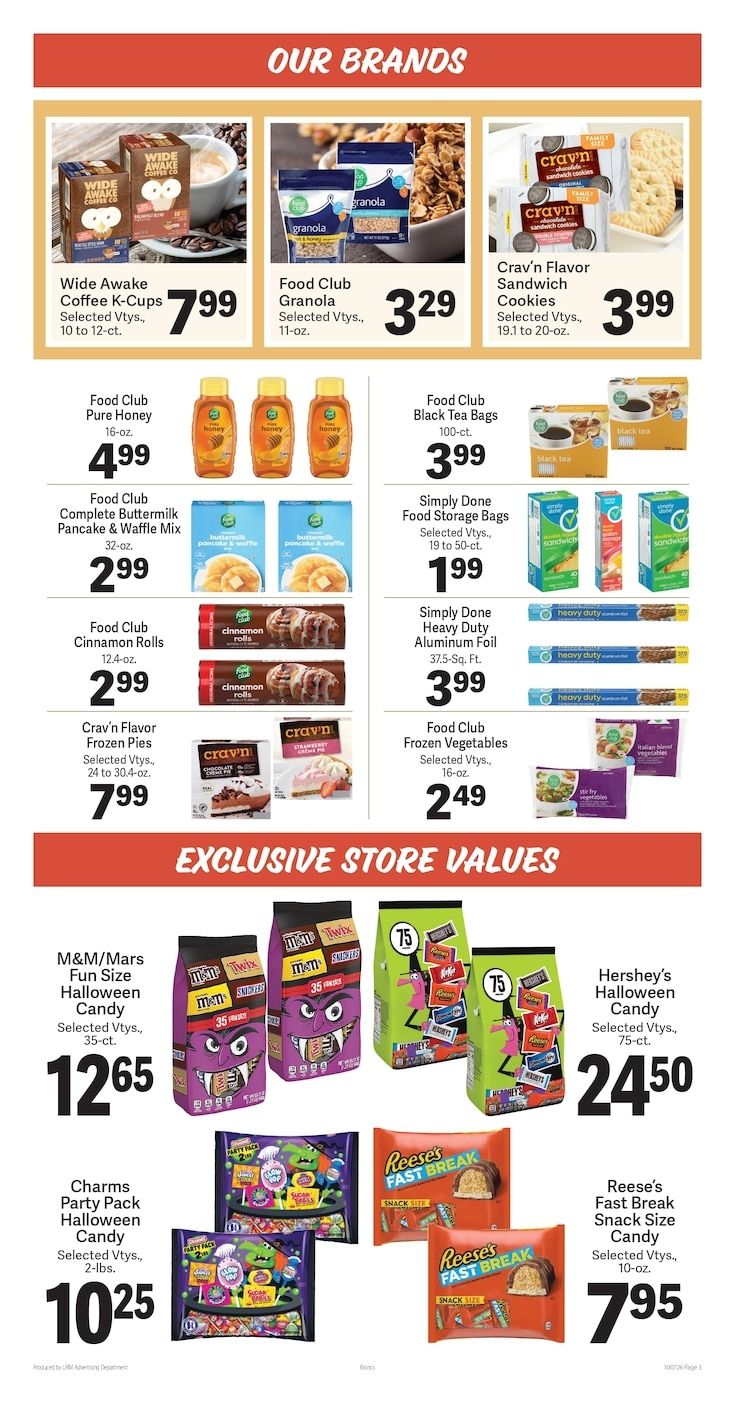 Bronc's Grocery Weekly Ad October 7 - 13, 2026
