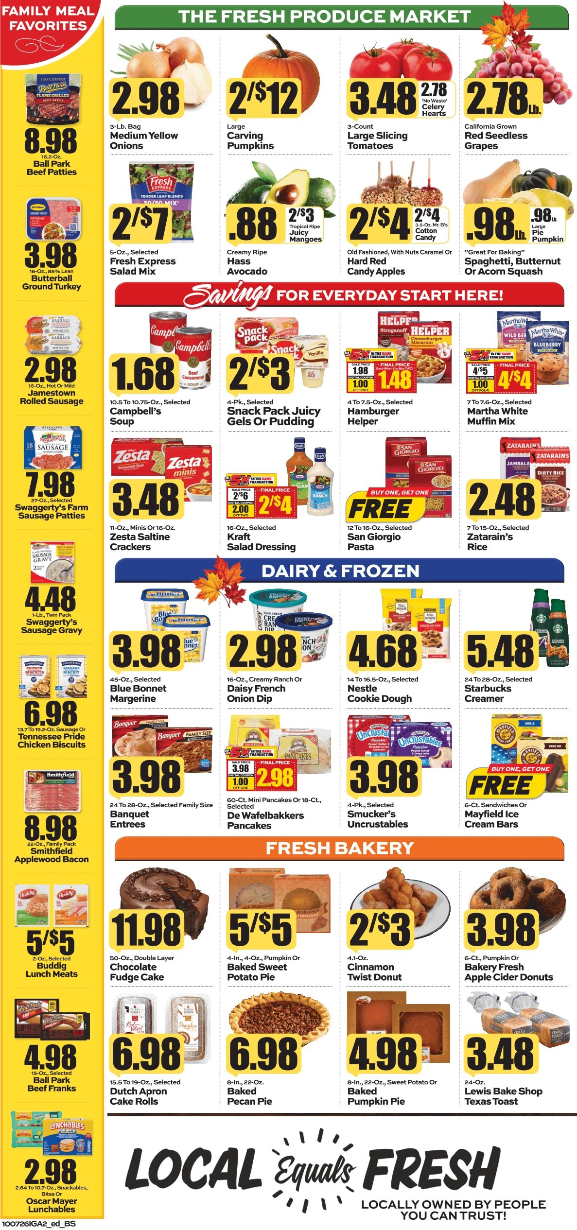 G&R IGA (109 Baker St, Webster Springs, WV) Weekly Ad October 7 - 13, 2026