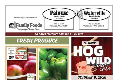 Waterville Family Foods Weekly Ad October 7 - 13, 2026