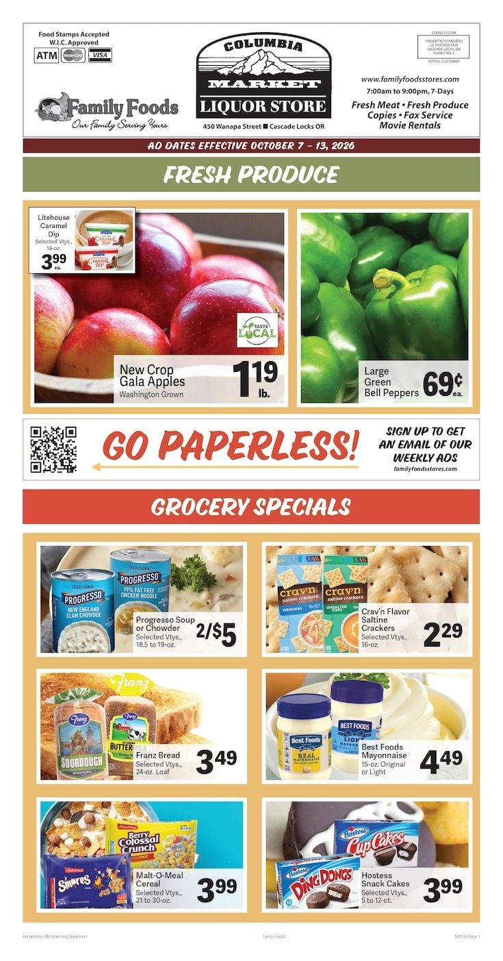 Columbia Market Weekly Ad October 7 - 13, 2026