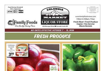 Columbia Market Weekly Ad October 7 - 13, 2026
