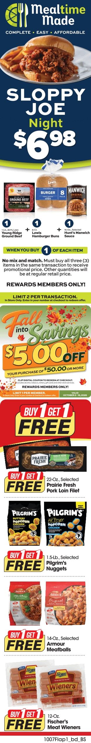 B&T's Food Fresh Market Weekly Ad October 7 - 13, 2026