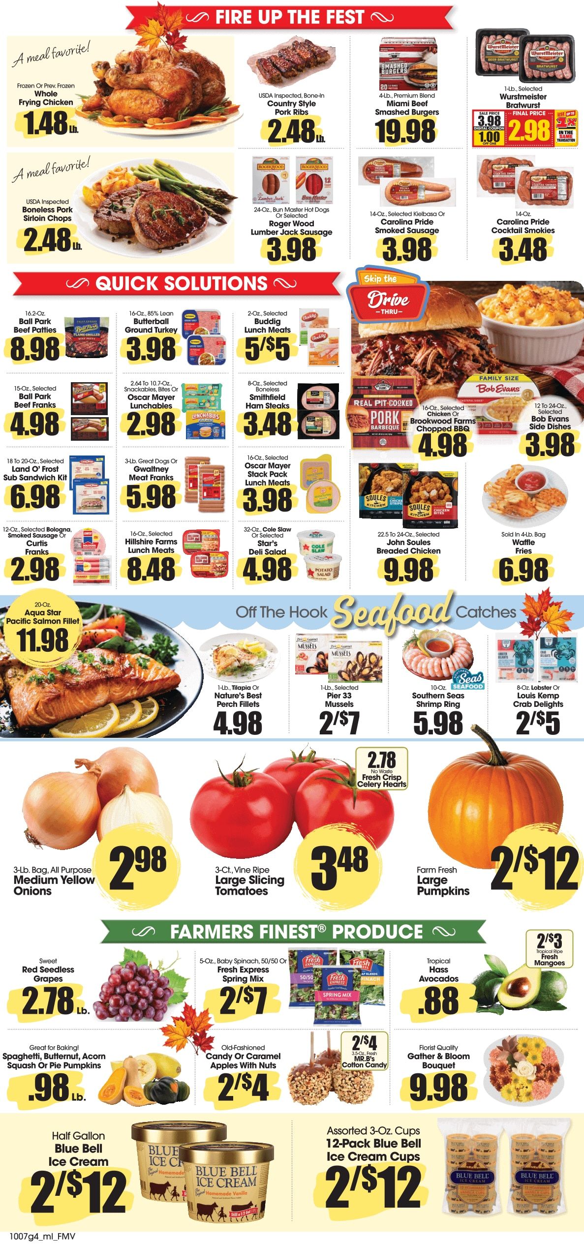 B&T's Food Fresh Market Weekly Ad October 7 - 13, 2026