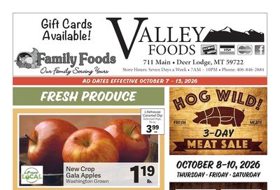Deer Lodge Valley Foods Weekly Ad October 7 - 13, 2026