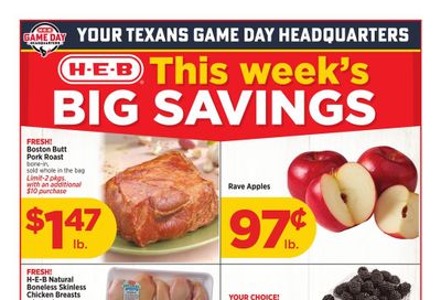 H-E-B (Conroe-Pasadena Area, TX) Weekly Ad October 7 - 13, 2026