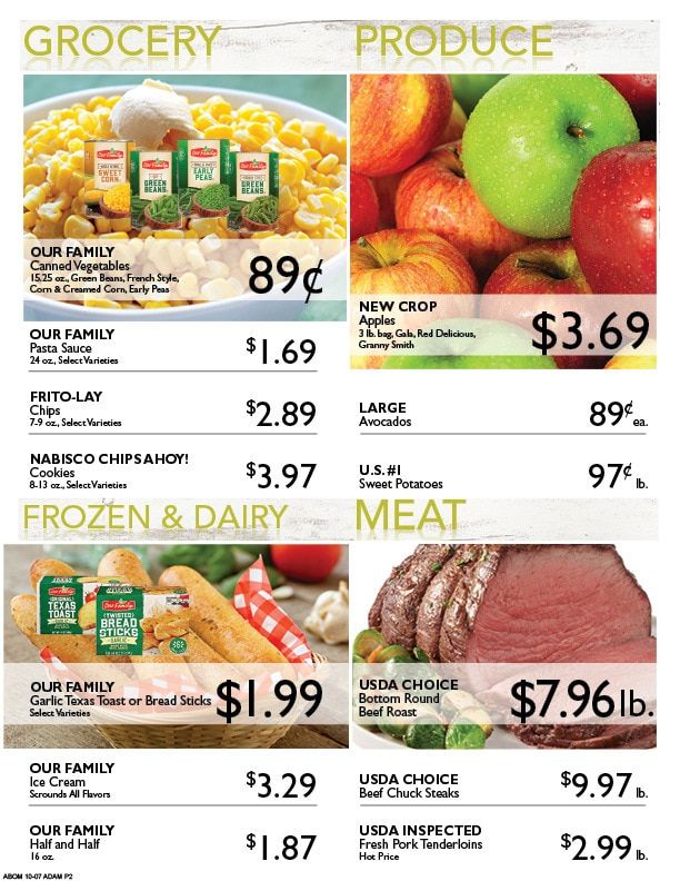 Adams Super Foods Weekly Ad October 7 - 13, 2026