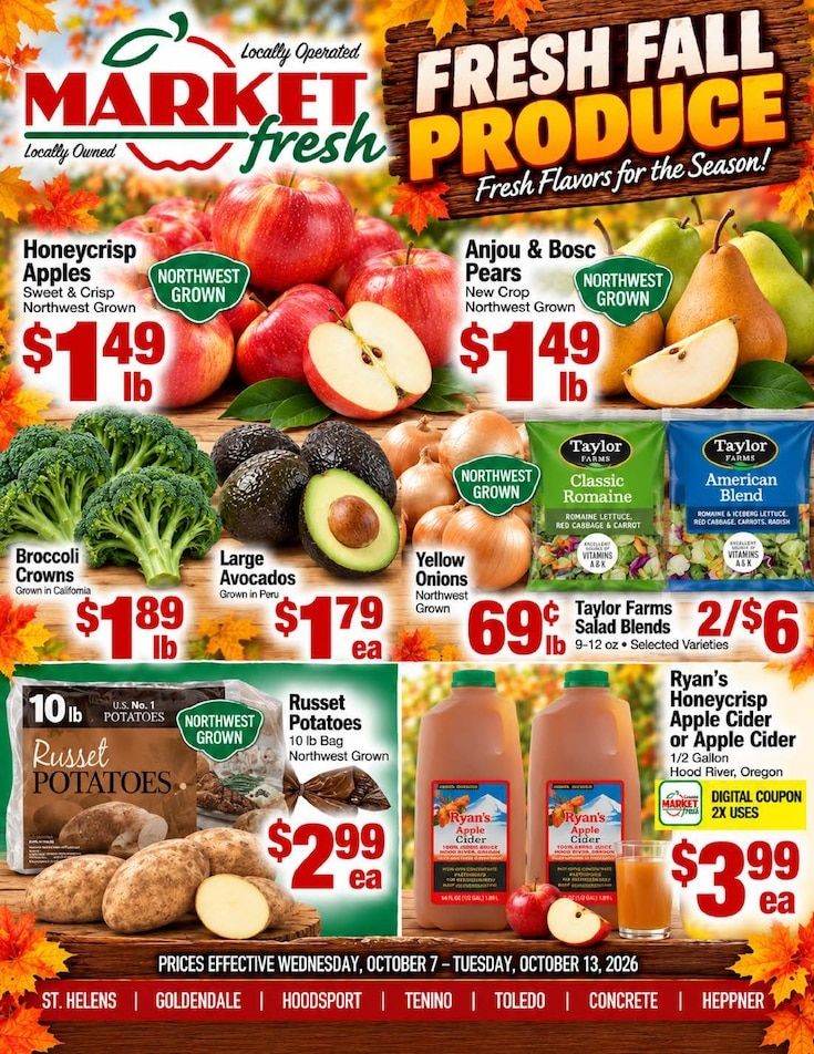 Concrete Market Fresh Weekly Ad October 7 - 13, 2026