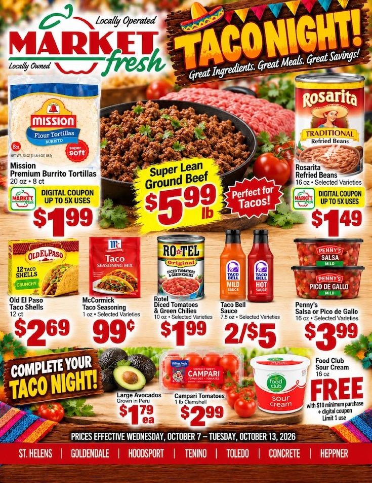 Concrete Market Fresh Weekly Ad October 7 - 13, 2026