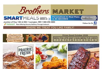 Brothers Market (Lexington, MO) Weekly Ad October 7 - 14, 2026