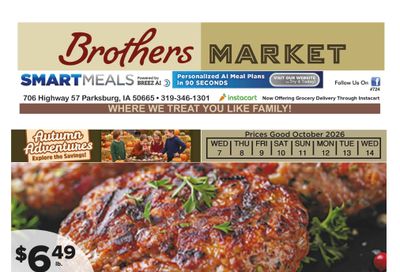 Brothers Market (Parkersburg, IA) Weekly Ad October 7 - 14, 2026