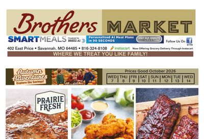 Brothers Market (Savannah, MO) Weekly Ad October 7 - 14, 2026