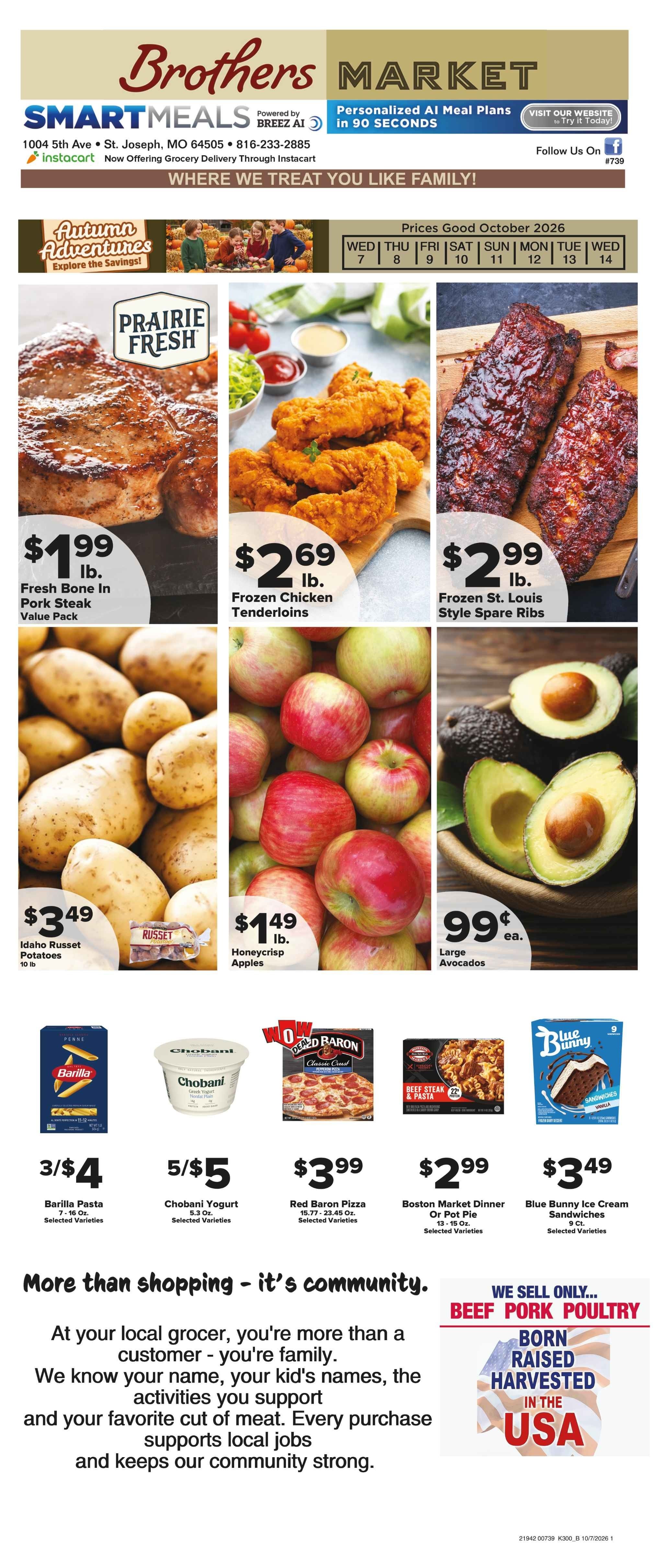 Brothers Market (St. Joseph, MO) Weekly Ad October 7 - 14, 2026