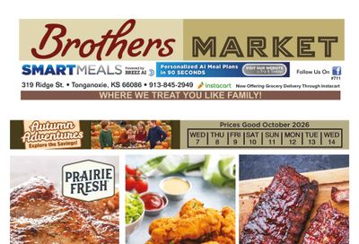 Brothers Market (Tonganoxie, KS) Weekly Ad October 7 - 14, 2026