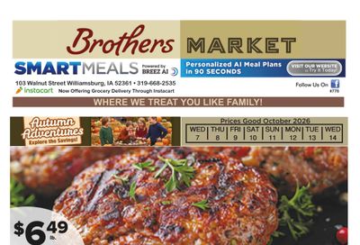 Brothers Market (Williamsburg, IA) Weekly Ad October 7 - 14, 2026