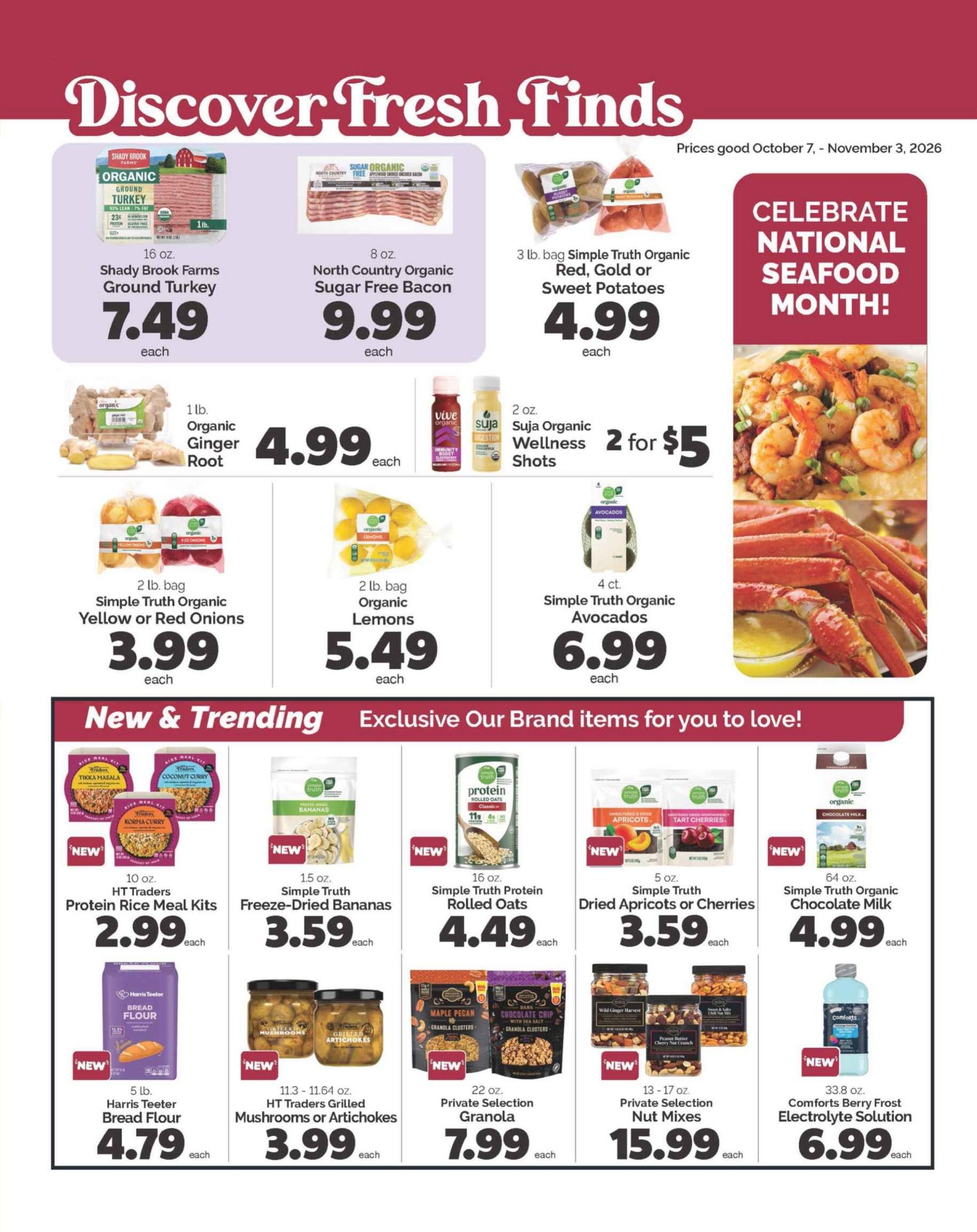 Harris Teeter October Issue Weekly Ad October 7 - November 3, 2026