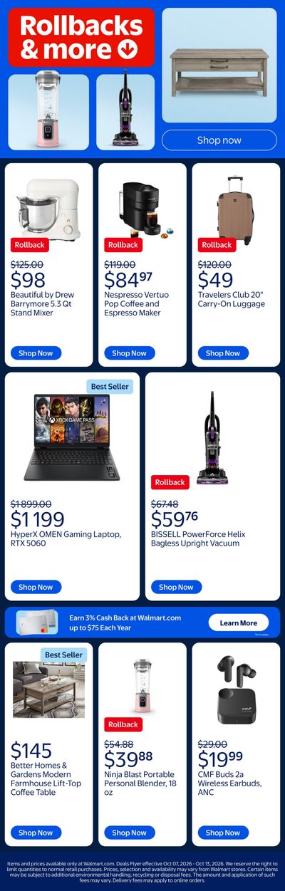 Walmart Weekly Ad October 7 - 13, 2026