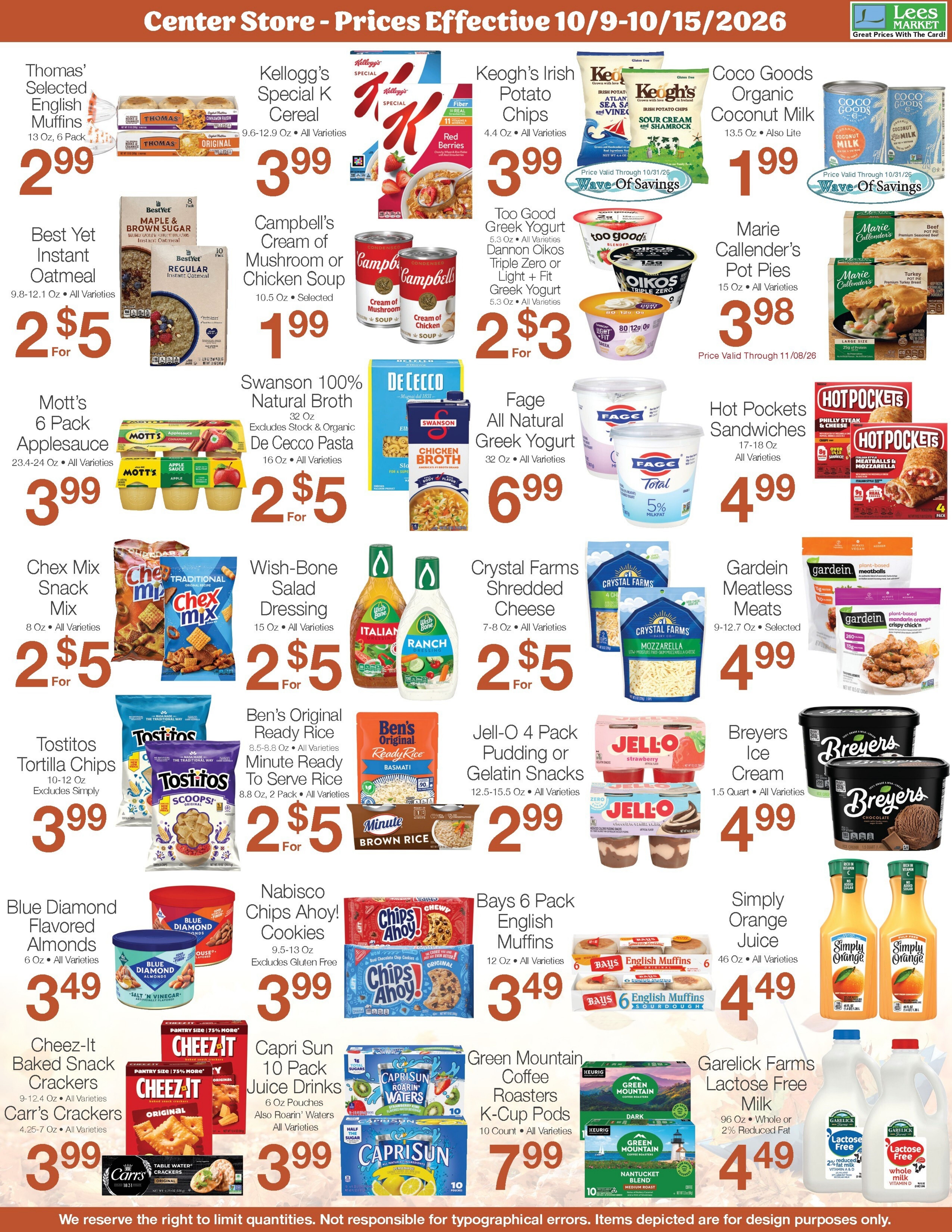 Lee's Market Weekly Ad October 9 - 15, 2026