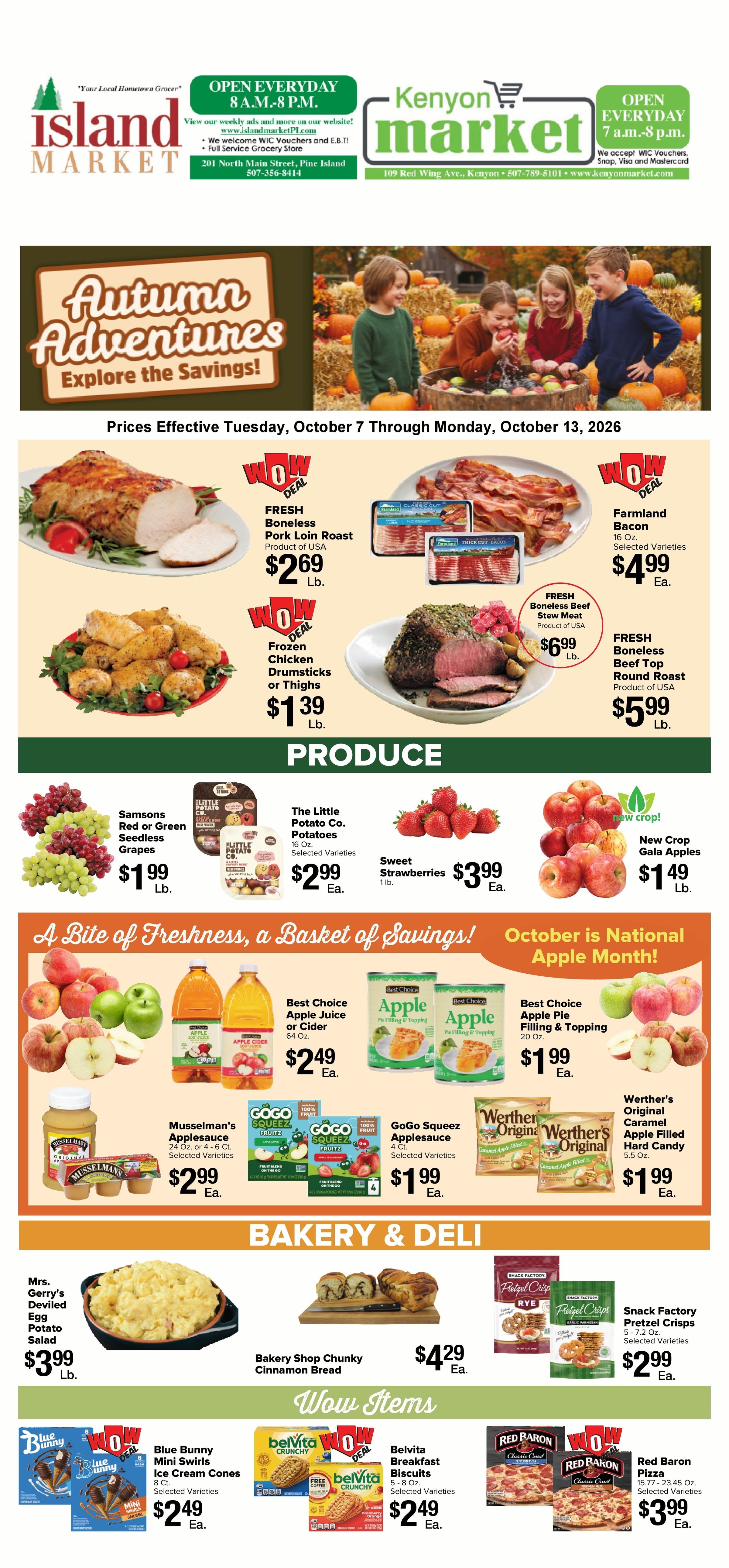 Kenyon Market Weekly Ad October 7 - 13, 2026