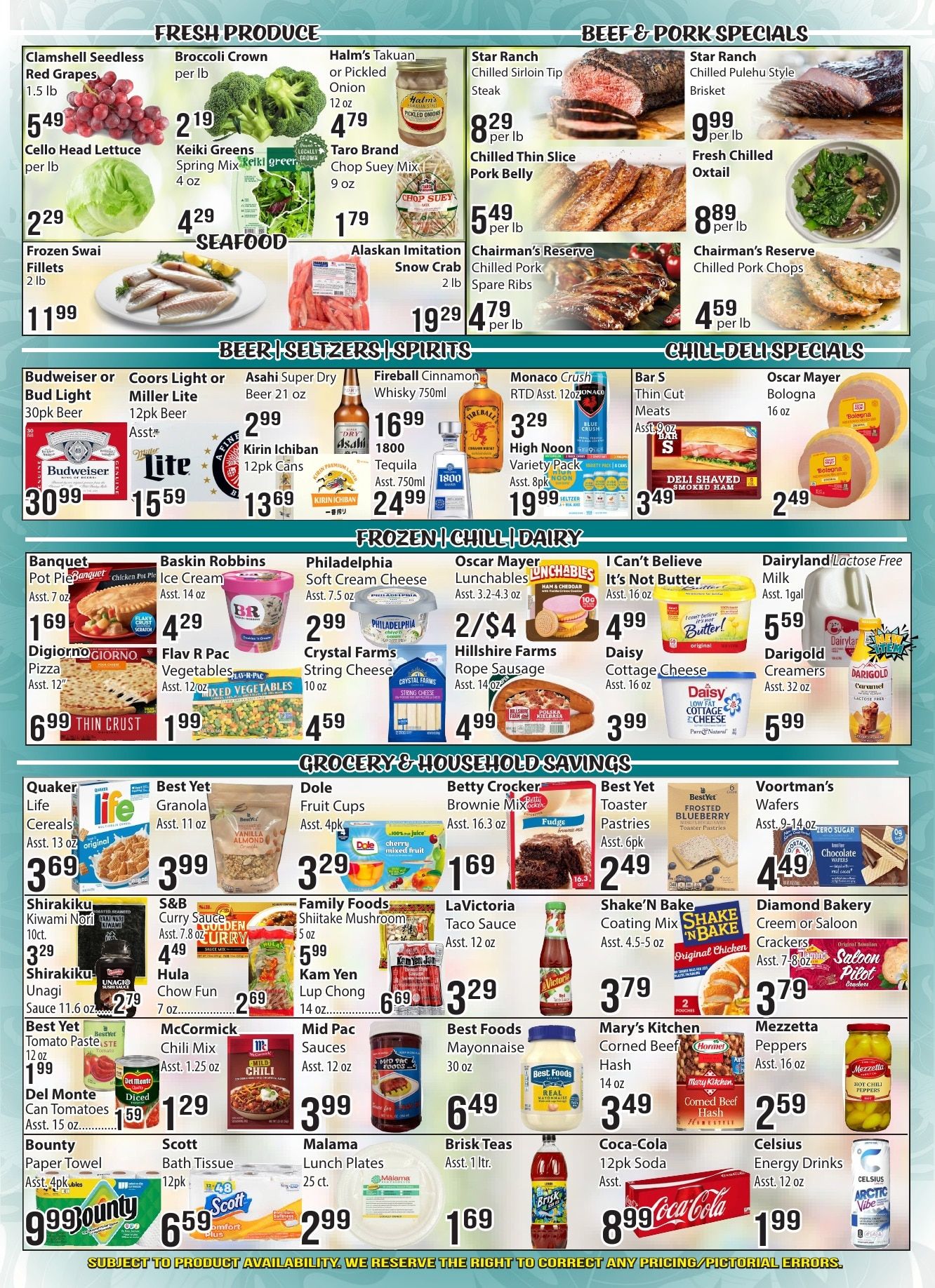 Tamura Super Market Weekly Ad October 7 - 13, 2026