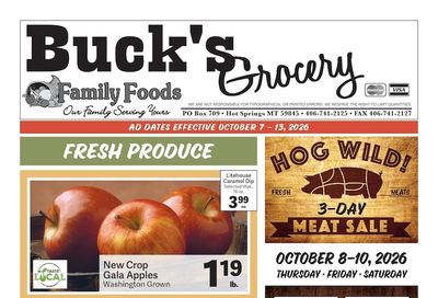 Buck's Grocery Weekly Ad October 7 - 13, 2026