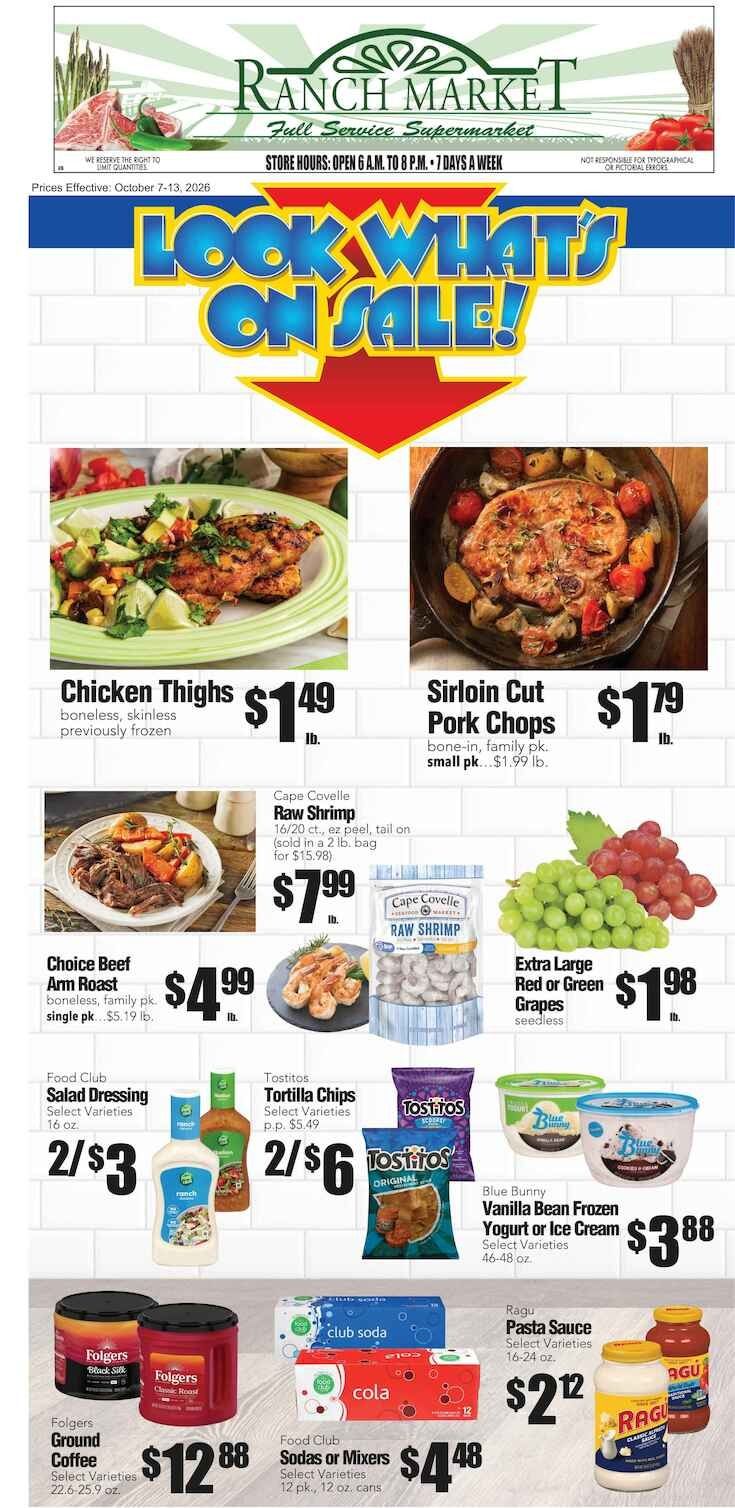 Clayton Ranch Market Weekly Ad October 7 - 13, 2026
