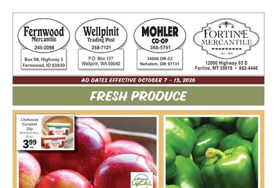 Fortine Mercantile Weekly Ad October 7 - 13, 2026