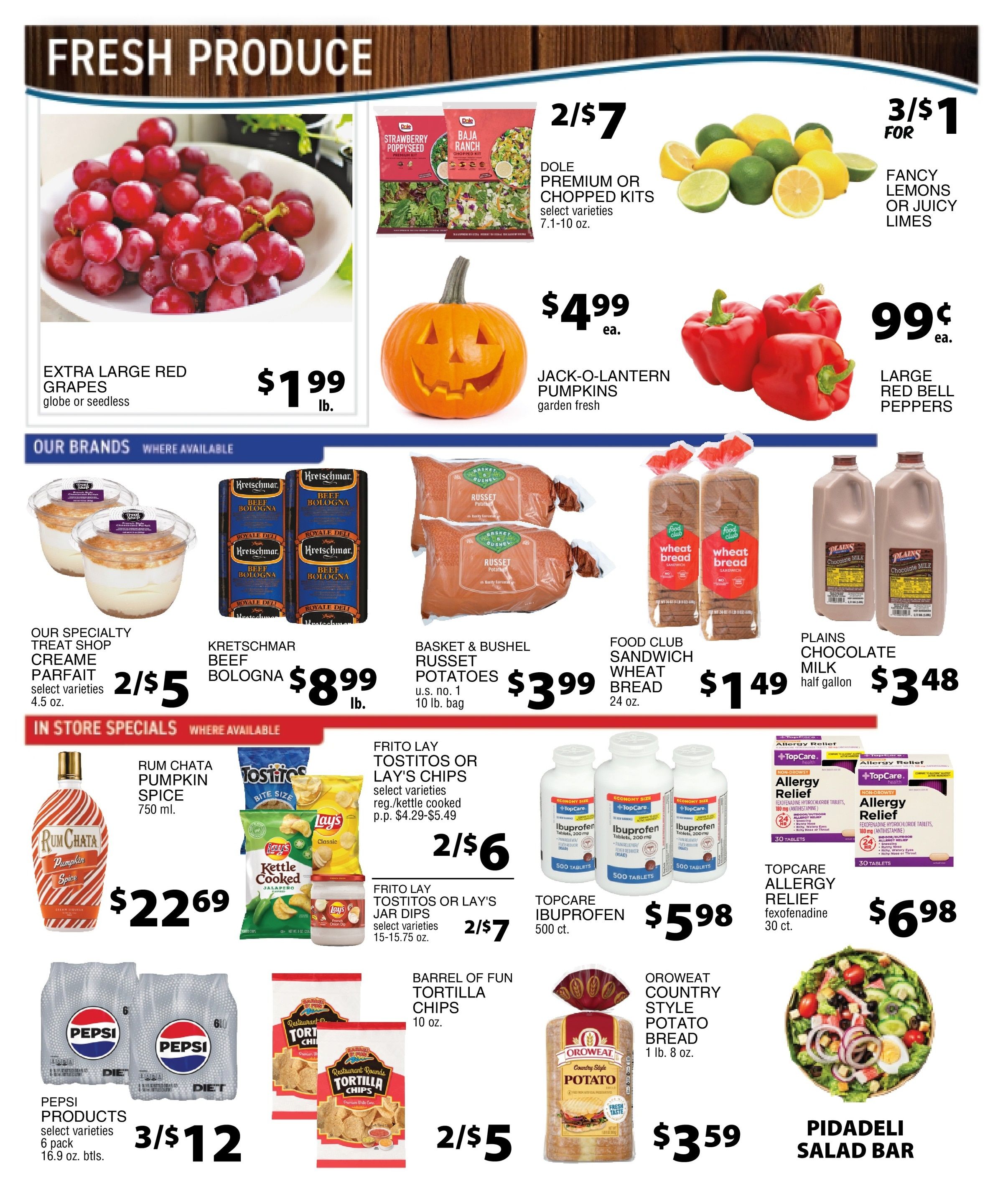 Alliance Grocery Kart Weekly Ad October 7 - 13, 2026