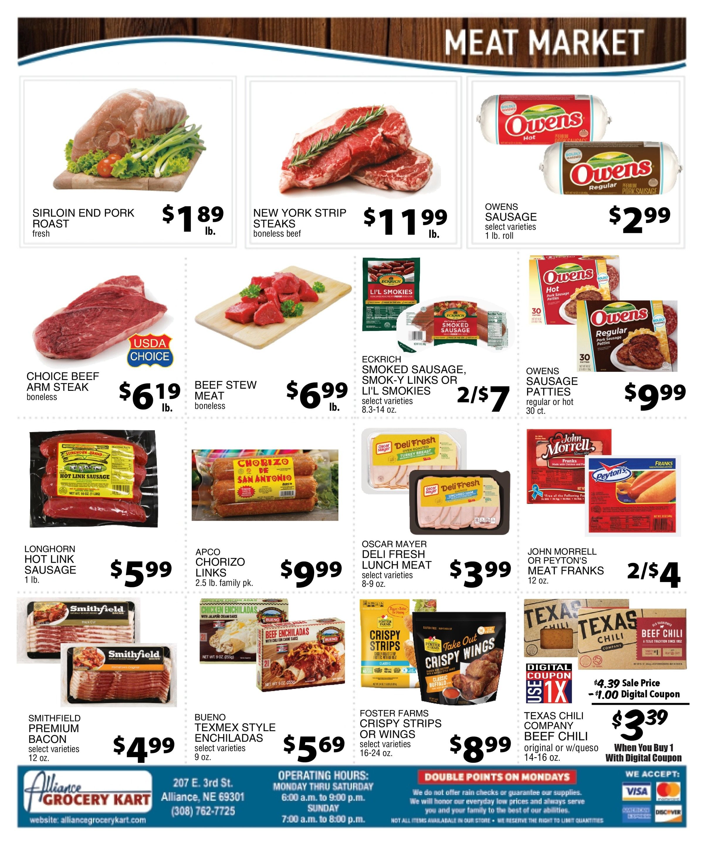 Alliance Grocery Kart Weekly Ad October 7 - 13, 2026