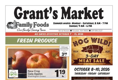 Grant's Family Foods Weekly Ad October 7 - 13, 2026