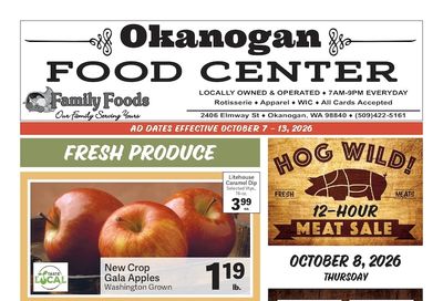 Okanogan Food Center Weekly Ad October 7 - 13, 2026