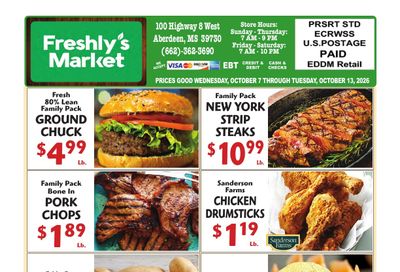 Freshly's Market Weekly Ad October 7 - 13, 2026