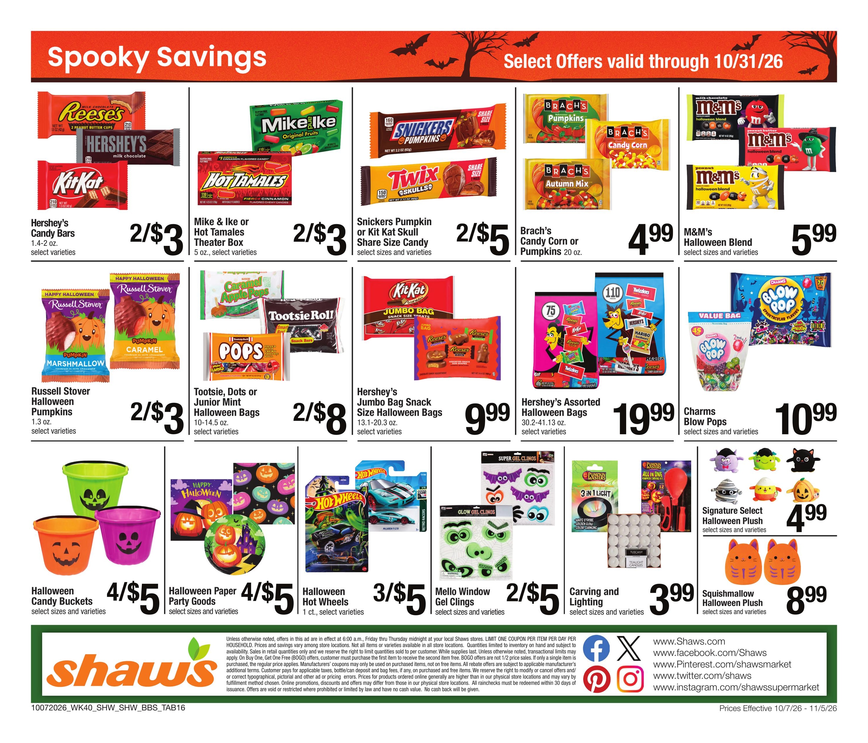Shaw's Big Book of Savings Weekly Ad October 7 - November 5, 2026