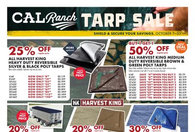 C-A-L Ranch Stores Tarp Sale Weekly Ad October 7 - 23, 2026