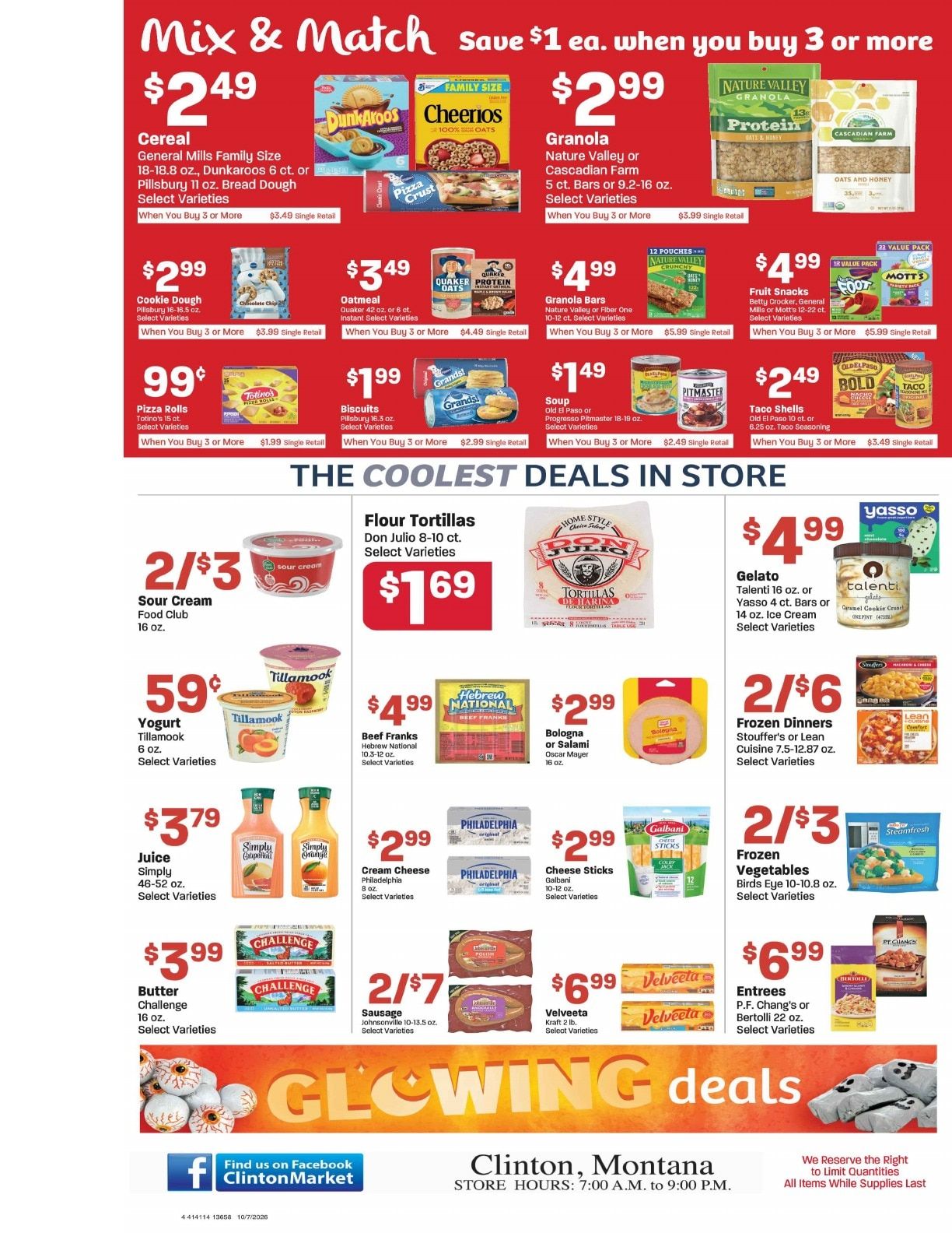 Clinton Market Weekly Ad October 7 - 13, 2026