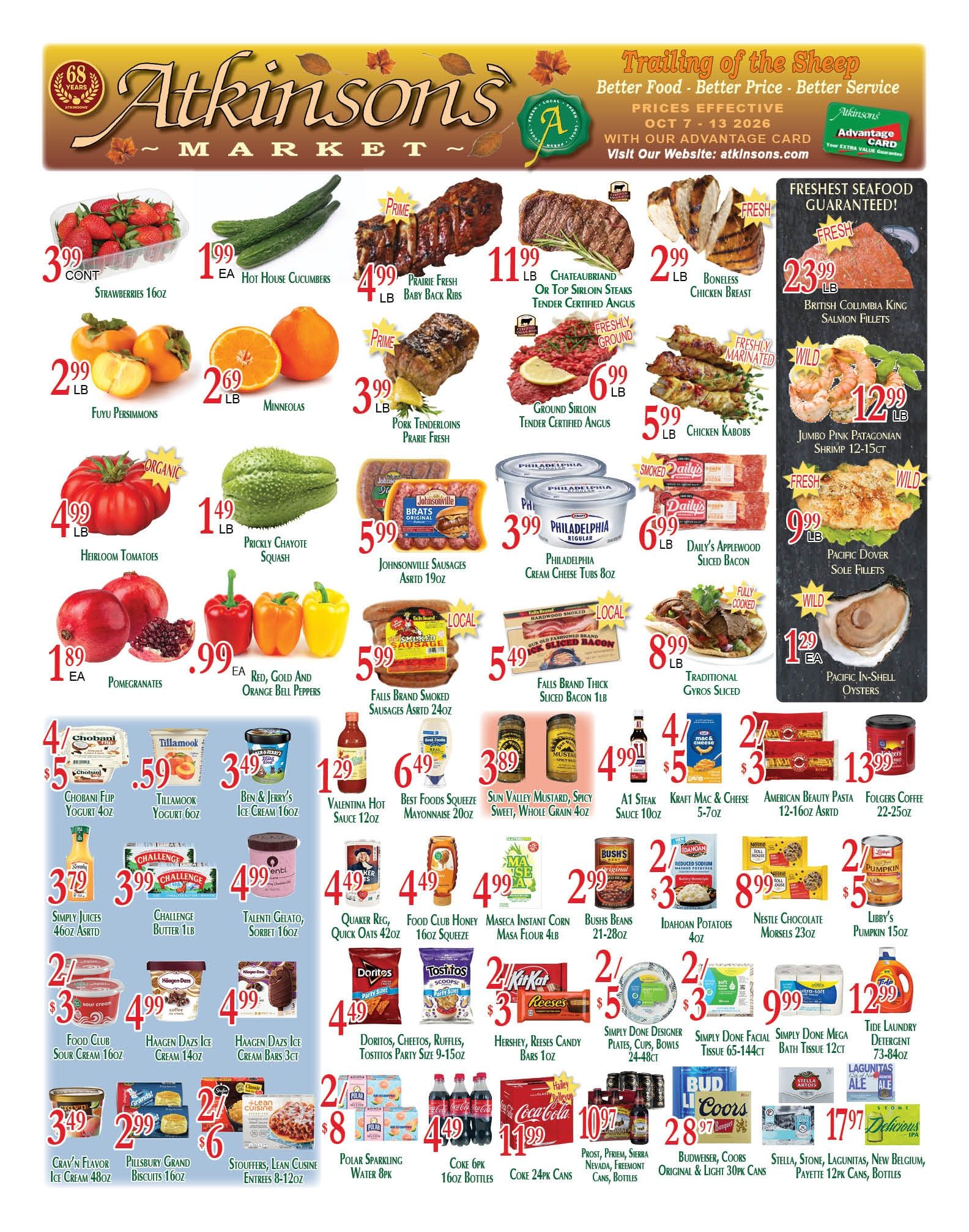 Atkinsons' Market Weekly Ad October 7 - 13, 2026