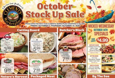 Clements' Marketplace (Plymouth, MA) Weekly Ad October 9 - 15, 2026