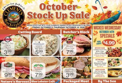 Clements' Marketplace (Rhode Island) Weekly Ad October 9 - 15, 2026